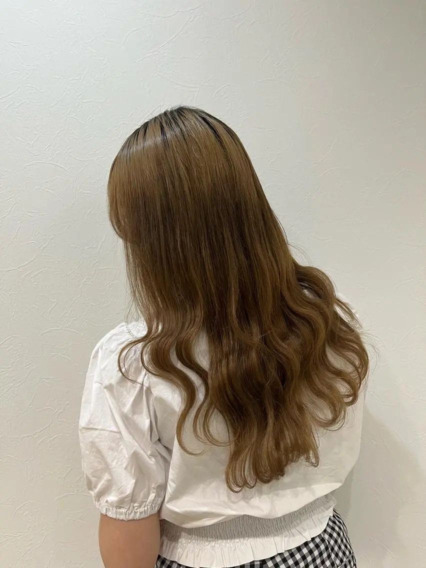 ロング 透明感/低ダメージ インナー🩵角田紗雪のヘアスタイル