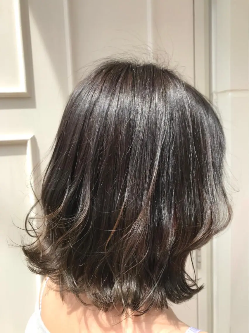 ミディアム カラー アッシュ ハイライトカラー ハイライト 🫟Blanco🫟 Color&Careのヘアスタイル