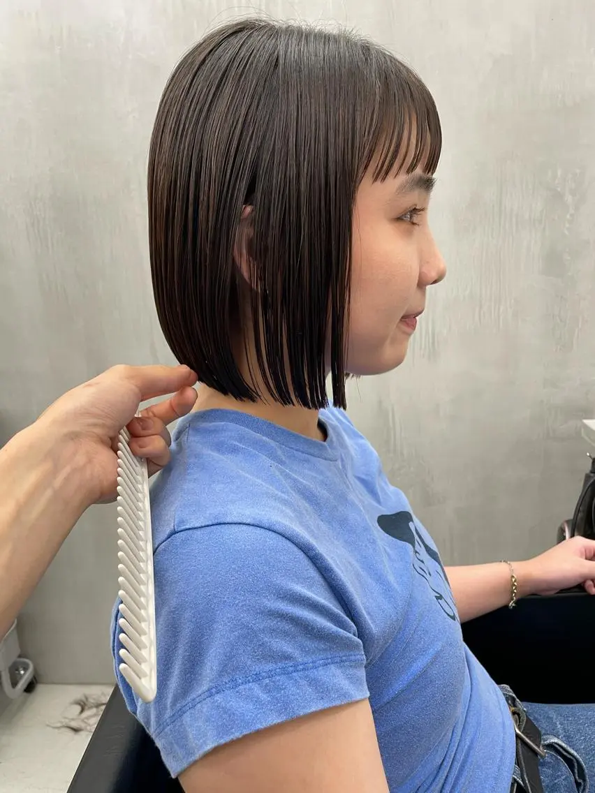 ショート ボブ カット トリートメント 👑ボブはお任せ ミヤノ👑のヘアスタイル