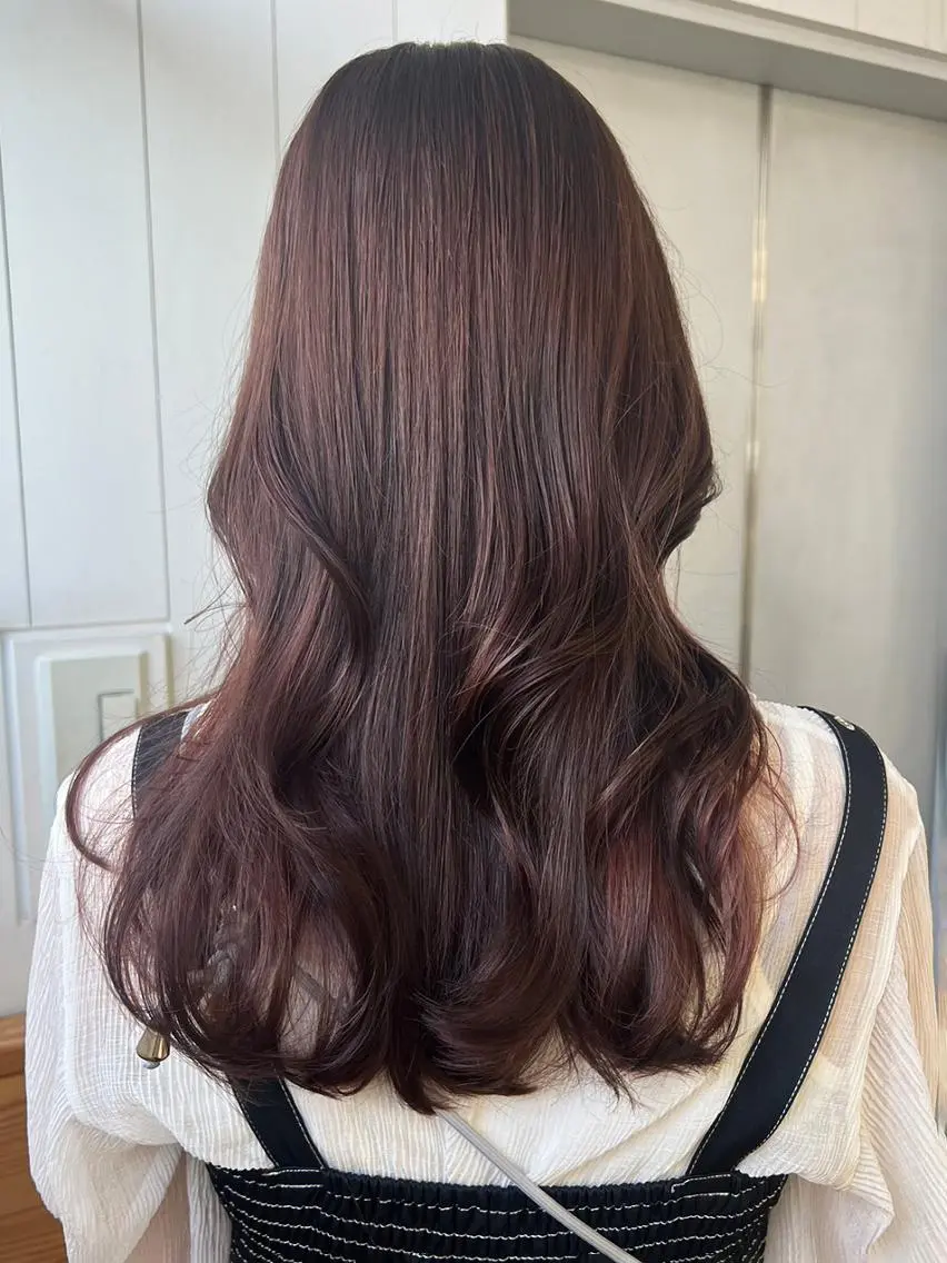 セミロング カラー パーマ ヘアアレンジ ラベンダーカラー ピンクカラー ピンクラベンダー カット ヘアカラー トリートメント ITbyALBUM 藤沢店のヘアスタイル