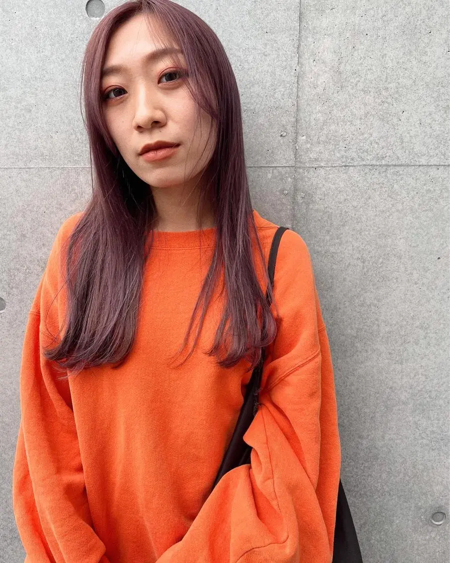 ミディアム カラー ピンクカラー ヘアカラー トリートメント センスをお届けします 大谷将生infpのヘアスタイル