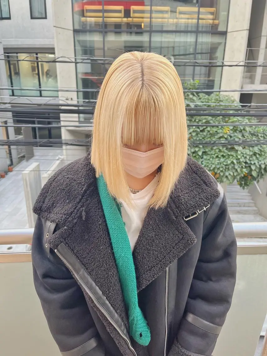 ショート ハイトーンNo.1✨ パーマ✨イマイタツヤのヘアスタイル