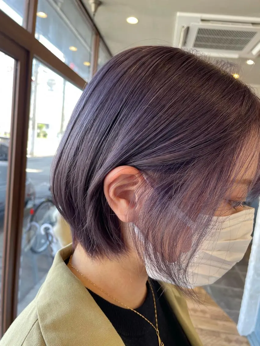 ショート カラー ヘアアレンジ ブリーチ 透明感カラー ダブルカラー インナーカラー ブリーチなしカラー 川崎のカラー職人🥣 kentaのヘアスタイル