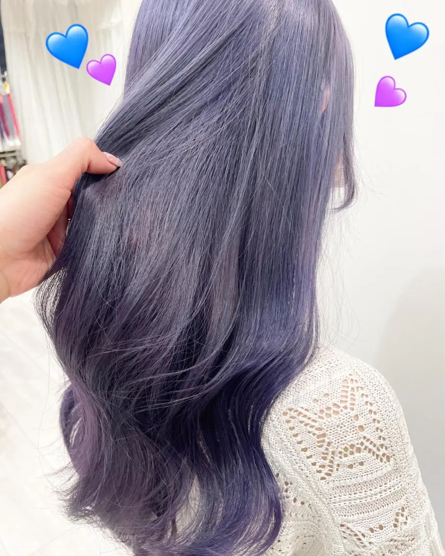 ミディアム カラー グラデーションカラー ラベンダーカラー 新宿駅近♡個室 ♡関口三都季🌜のヘアスタイル