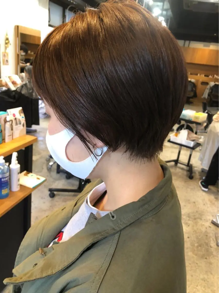 ショート カラー ショートヘア 骨格診断🍃ショート /ショートボブ✨岡元のヘアスタイル