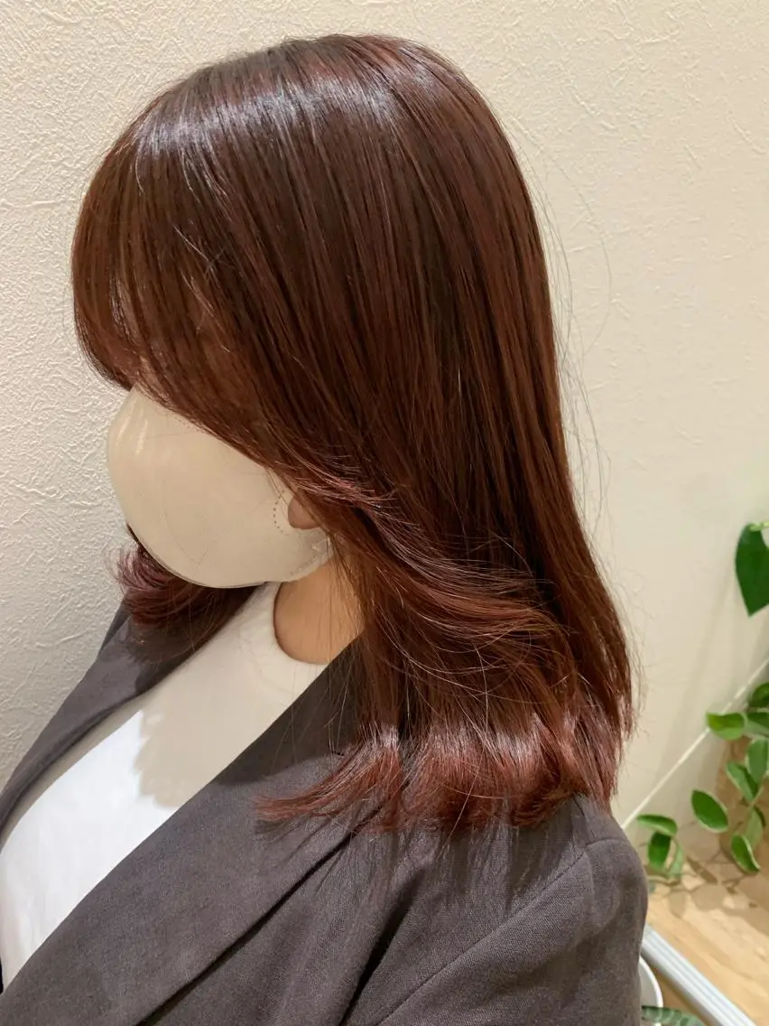 ミディアム カラー hubhair レイヤー/透明感のヘアスタイル
