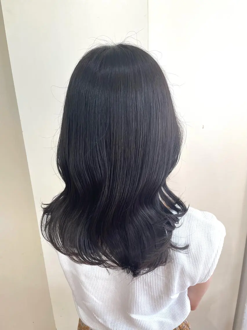 セミロング カラー 透明感カラー 🦋透明感 艶カラー Rie🦋のヘアスタイル