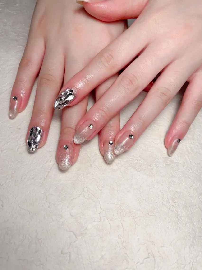 ネイル ハンドネイル M 🌷Nail 長さだし専門店のネイルデザイン