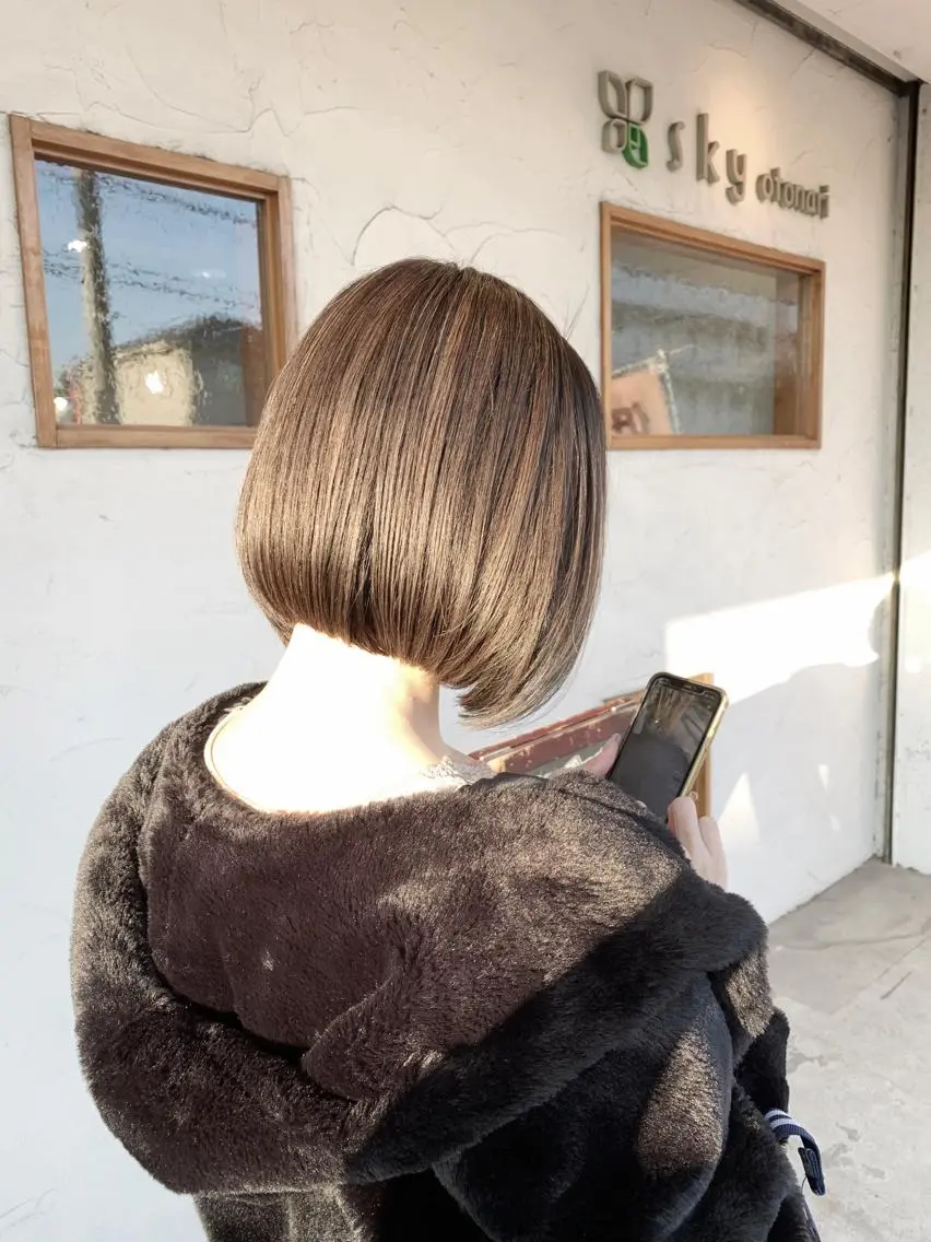 ミディアム くわやま まさきのヘアスタイル