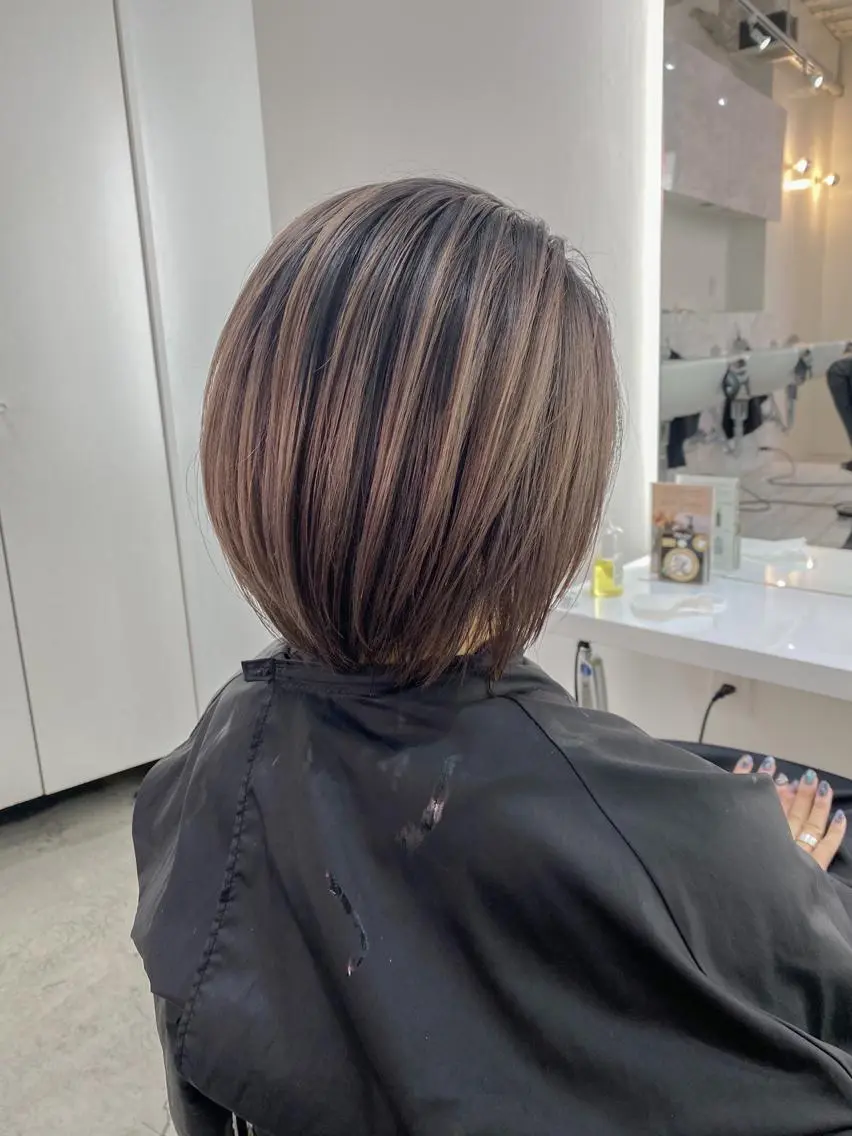 ショート カラー カット ヘアカラー トリートメント 海外デザイン🇺🇸 石渡諒太のヘアスタイル
