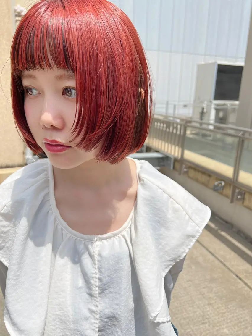 ショート カラー スダユーヤ 💫推しカラーウルフのヘアスタイル