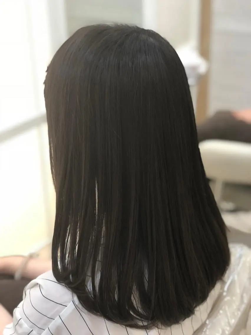 ロング パーマ ロング 縮毛矯正 須賀 一美のヘアスタイル