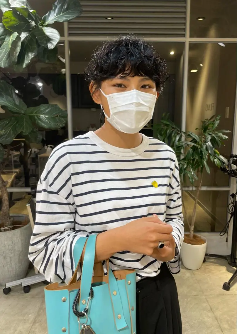 ショート パーマ 斉藤 瑞恵のヘアスタイル