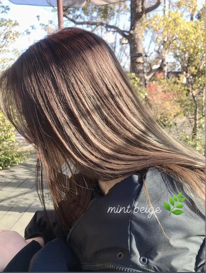 セミロング 美髪特化韓国へア ❤︎nanami❤︎のヘアスタイル