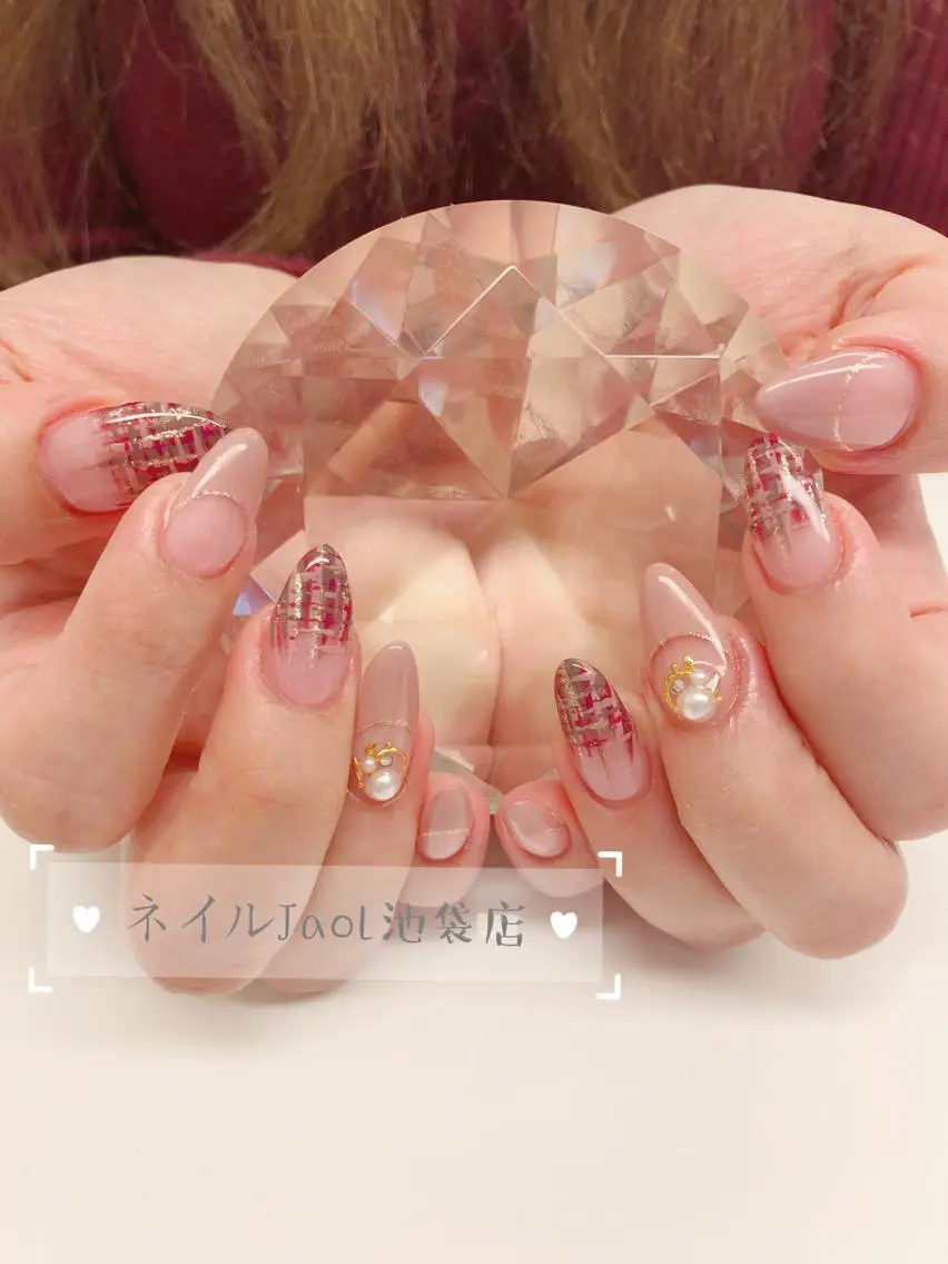 セミロング ネイルJaol 池袋のネイルデザイン