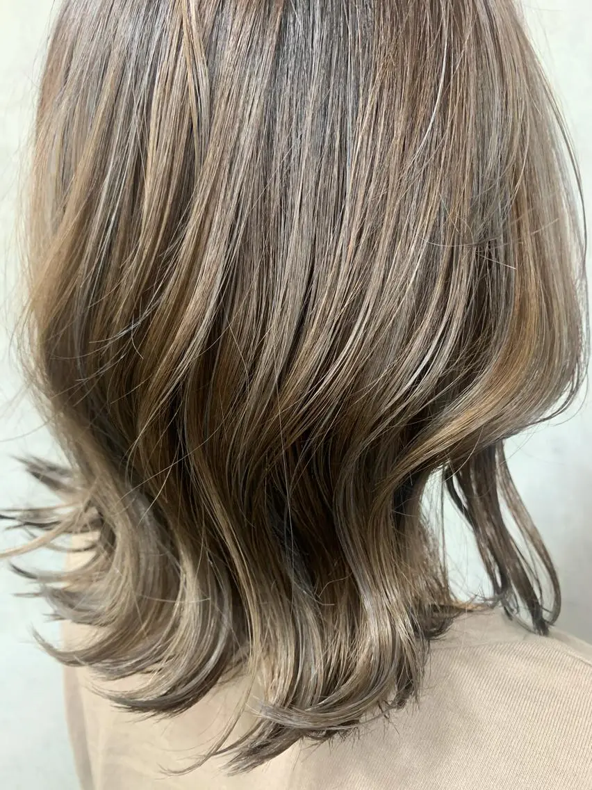 ミディアム カラー 髪質改善 makiuchiのヘアスタイル