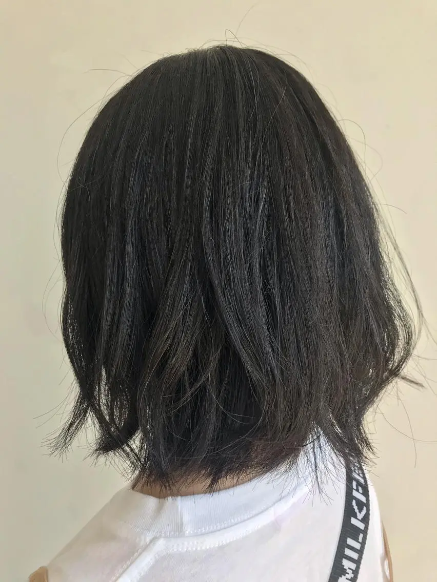 ミディアム パーマ ミディアムパーマ ストレートパーマ レイヤー/髪質改善 🌿青山英里のヘアスタイル
