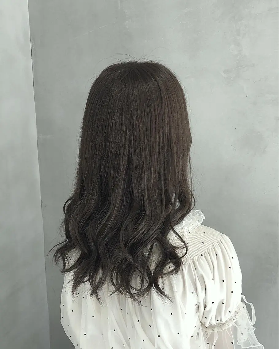 ミディアム カラー ヘアアレンジ ヘアカラー トリートメント ヘアセット TOKI /透明感/原宿のヘアスタイル