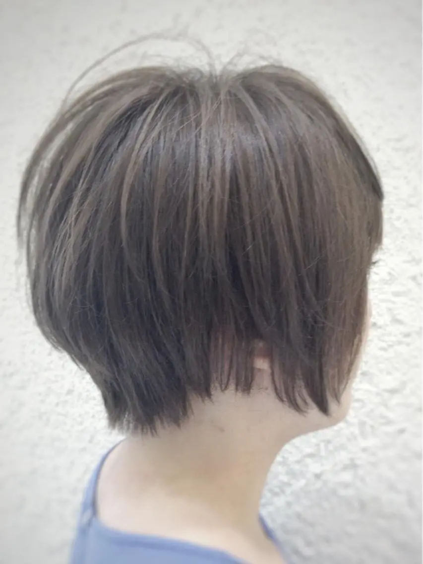 ショート ショートボブ ボブ ショートヘア カット ヘアカラー ビビデ枚方店 店長 濵添 健太郎のヘアスタイル