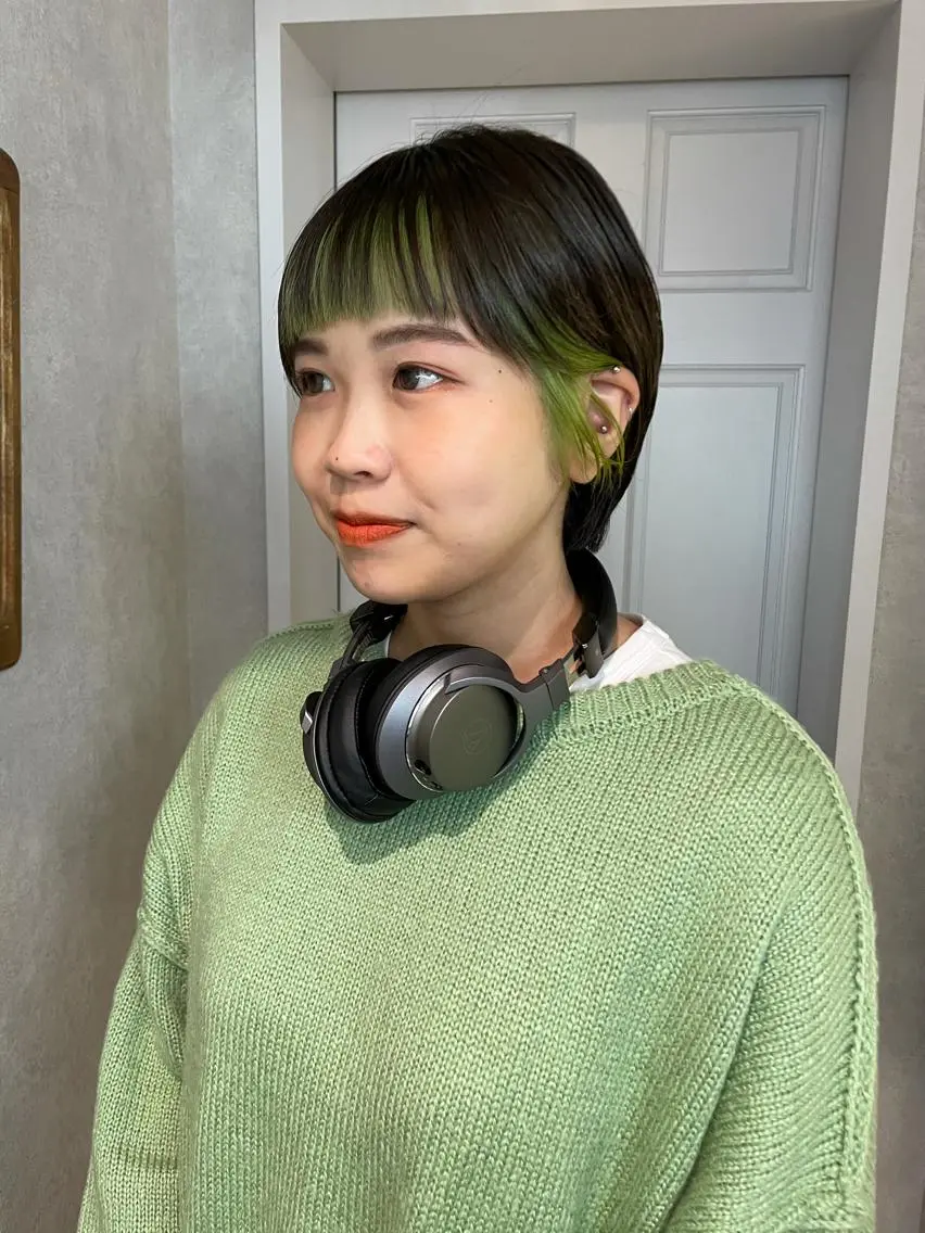 ショート カラー インナーカラー ヘアカラー ナチュラル透明感🌱 小山美樹子のヘアスタイル