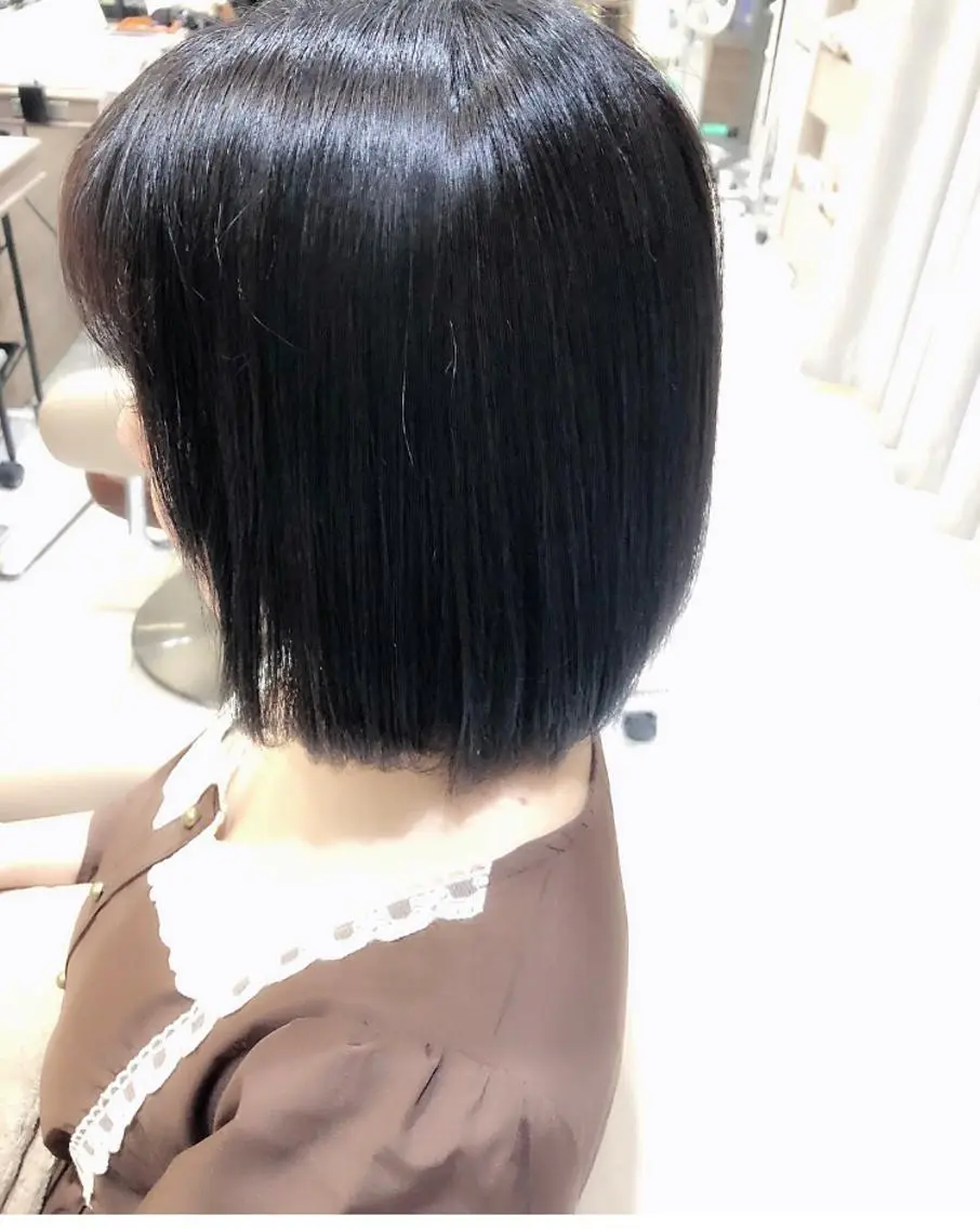ショート カラー 黒髪 イルミナカラー ナチュラルブラック 完全美髪特化 髪質改善/島　悠輔のヘアスタイル