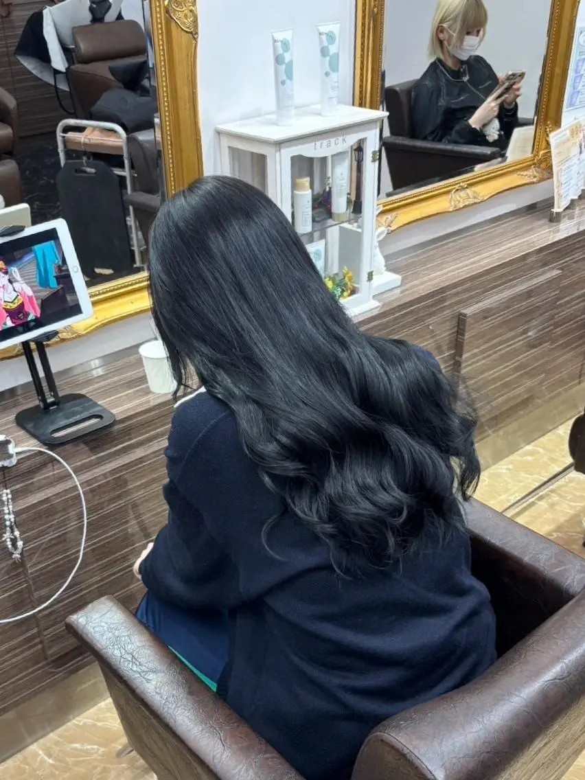 ヘアアレンジ カラー ロング シールエクステ バレイヤージュ ブリーチ ケアブリーチ ダブルカラー エクステ LIP 大阪本店 エクステ 堀谷和孝のヘアスタイル