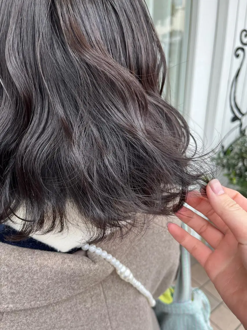ミディアム カラー ブリーチ ブリーチなしカラー RuLaN AMIのヘアスタイル