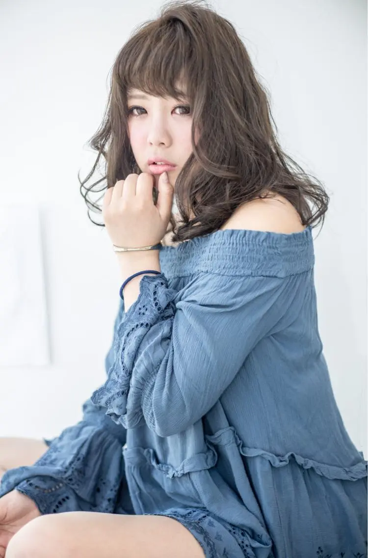 ミディアム セミロング ロング カラー Re:ta Hair 飯田淳平のヘアスタイル