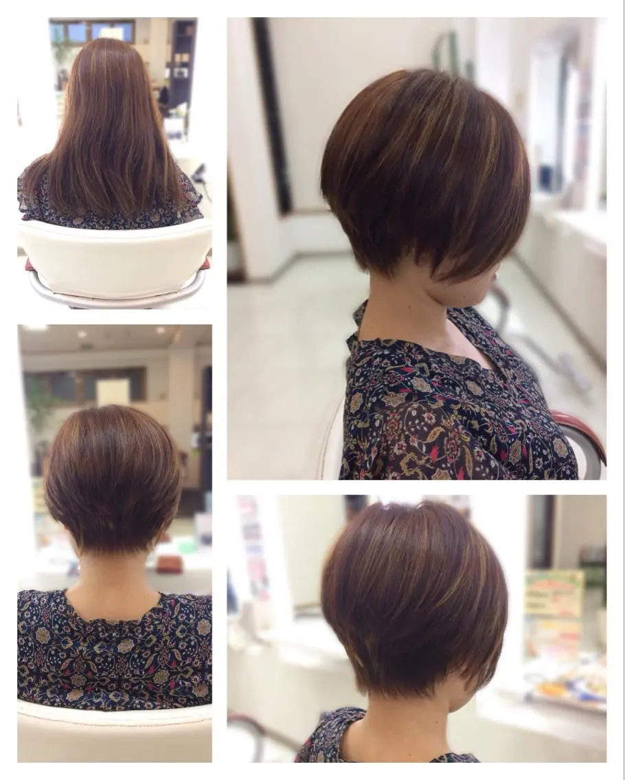 ショート ショートボブ ボブ ショートヘア カット トリートメント Hair VERDEのヘアスタイル