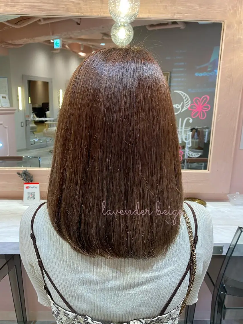 ロング カラー パーマ ヘアアレンジ メンズ キッズ ネイル マツエク・マツパ RIYA❤︎ Aujuaソムリエのヘアスタイル