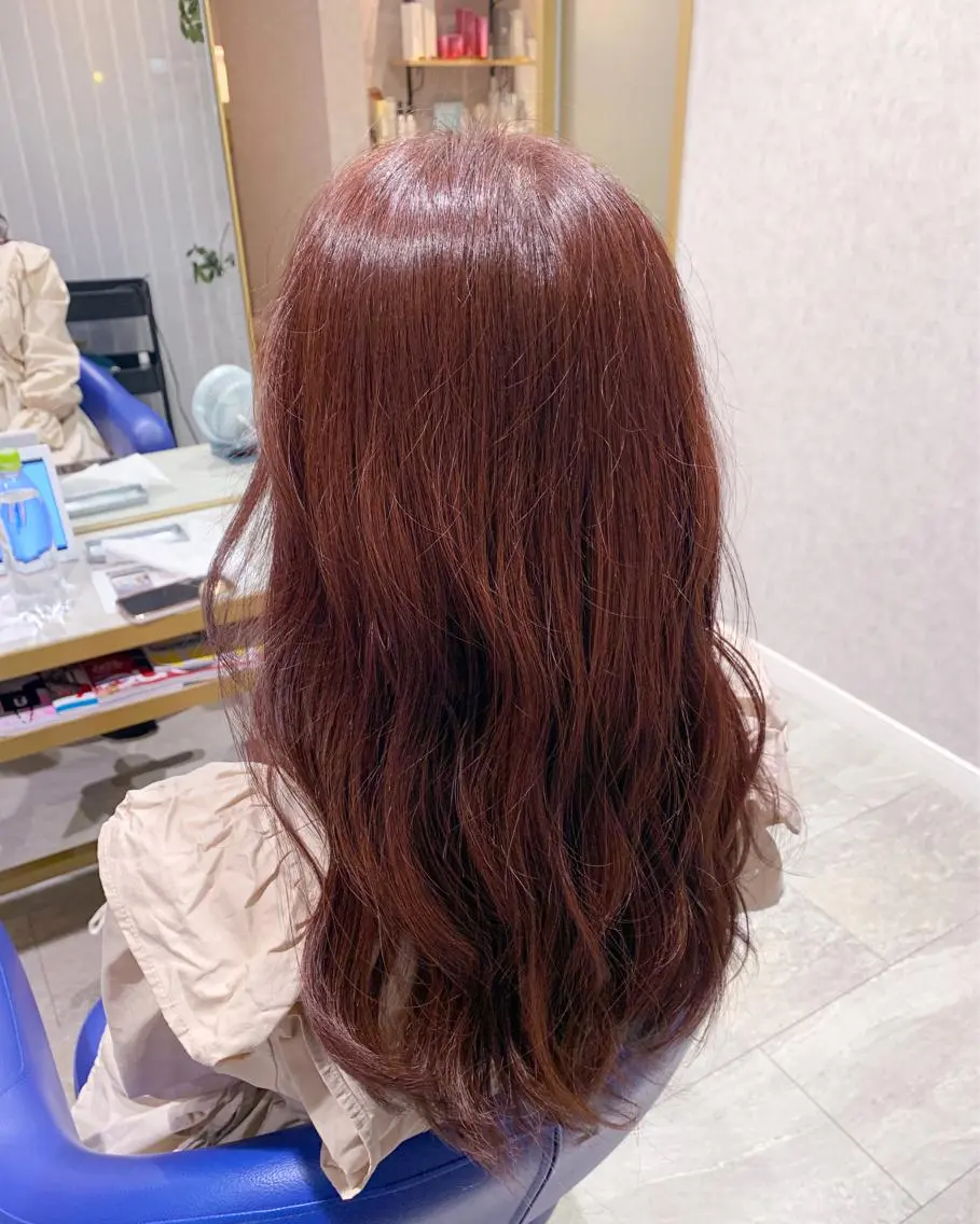ロング カラー ヘアアレンジ 透明感カラー ラベンダーカラー ピンクカラー ピンクラベンダー メンズパーマ職人 加藤 弘貴のヘアスタイル