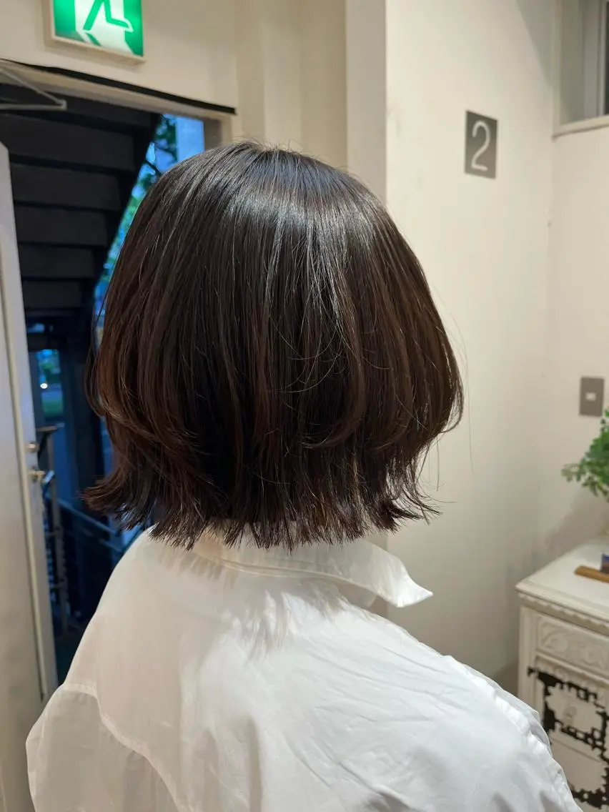 ショート ボブ くびれヘア 💠つたふうか/ 韓国/メンズヘア💠のヘアスタイル