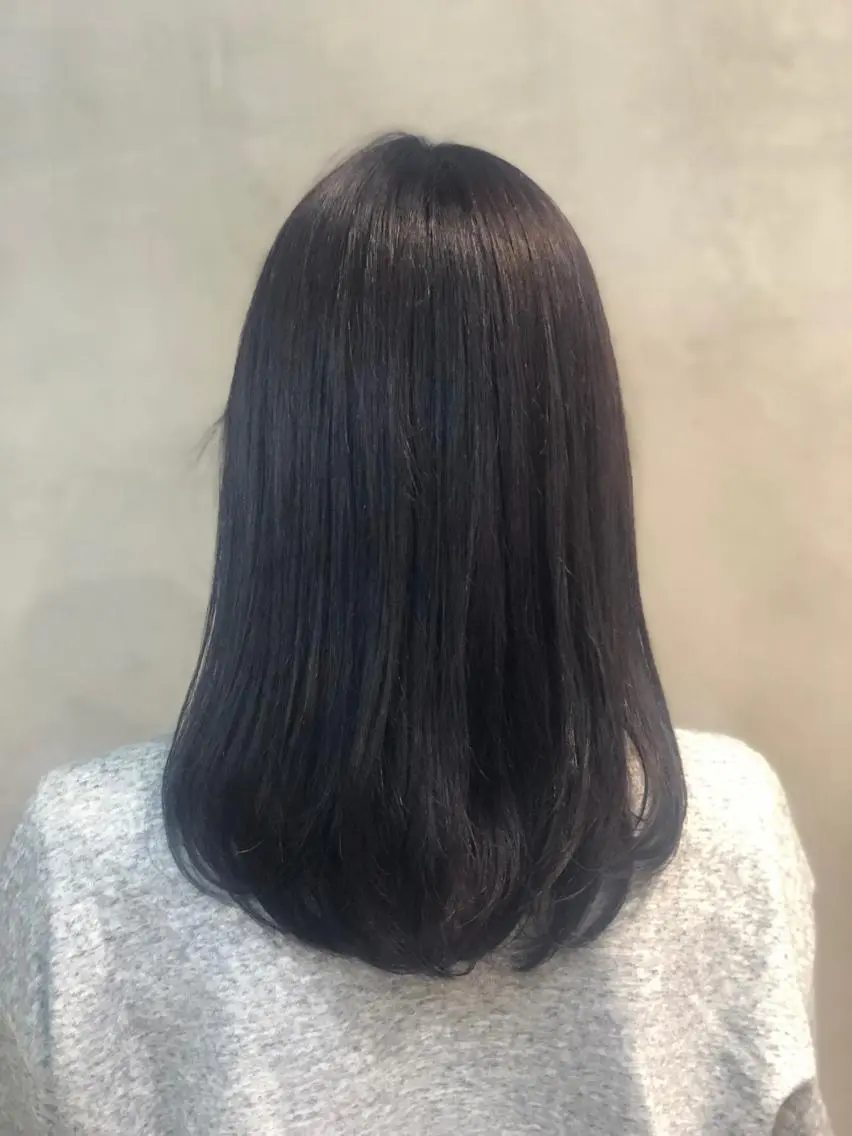 セミロング カラー ヘアアレンジ ヘアカラー トリートメント ヘアセット TOKI /透明感/原宿のヘアスタイル