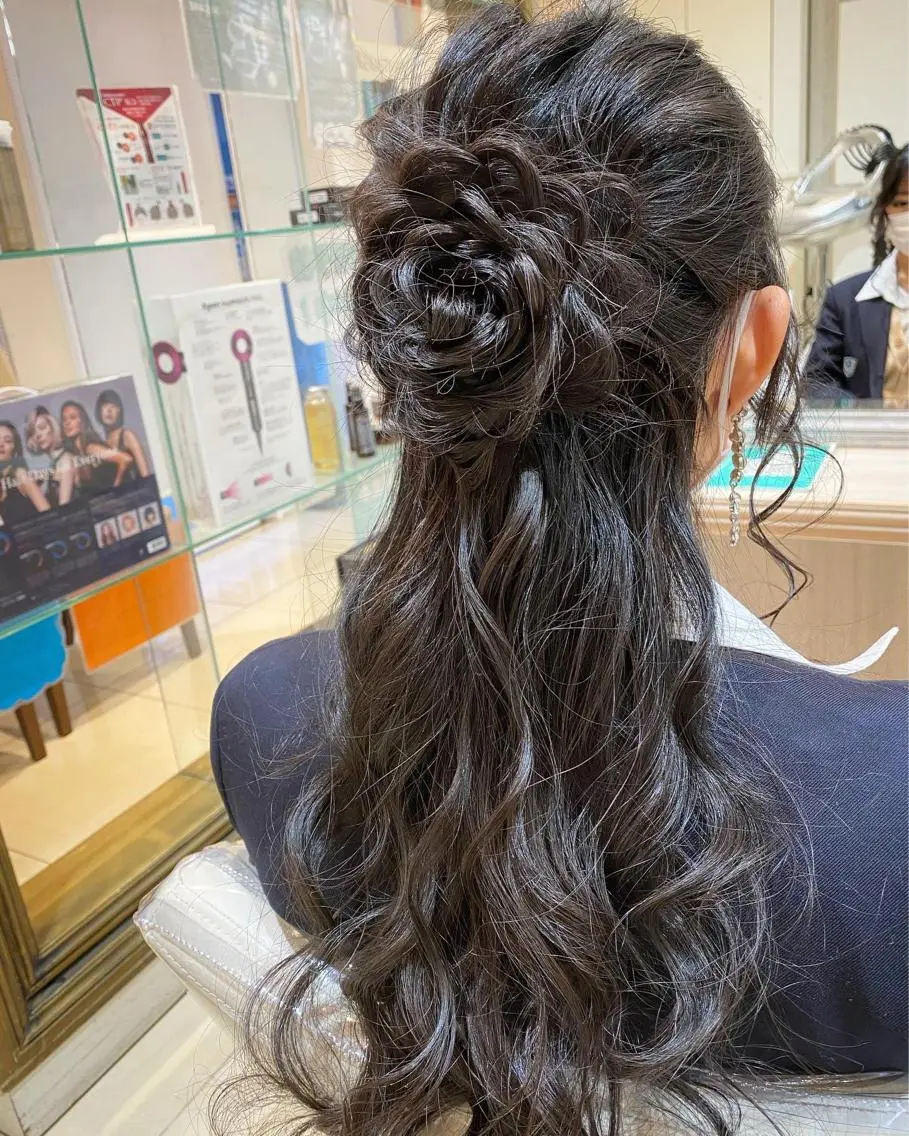 ロング ヘアアレンジ ヘアセット 似合う髪型が 分からない方へのヘアスタイル