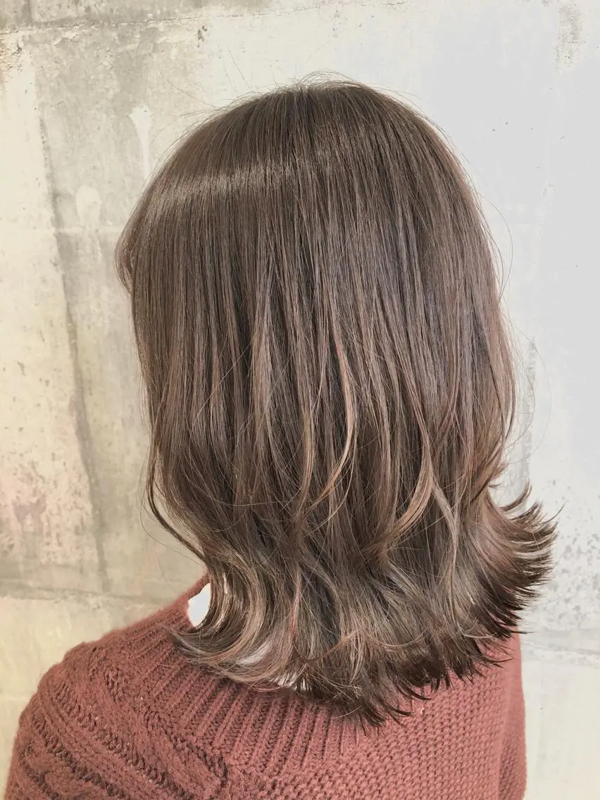 ミディアム カラー パーマ ヘアアレンジ メンズ キッズ ネイル マツエク・マツパ ヘアカラー トリートメント EnBlesS西宮 マンツーマン神道有基のヘアスタイル