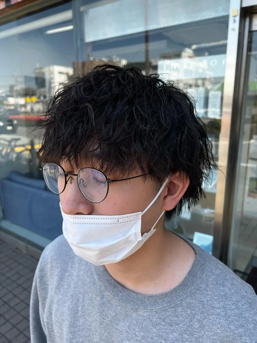 パーマ メンズ カット パーマ トリートメント メンズ&髪質改善縮毛 矯正【平山🔥拓哉】のヘアスタイル
