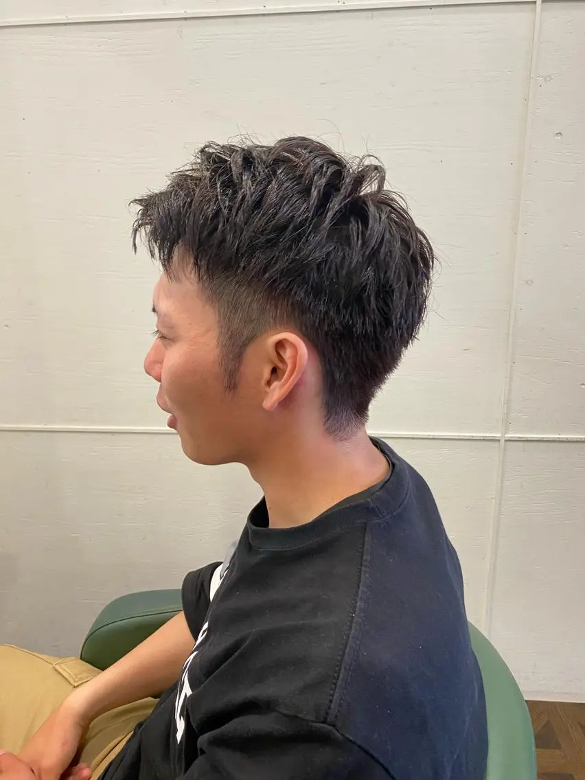 ショート メンズ カット パーマ 西村 恵祐のヘアスタイル