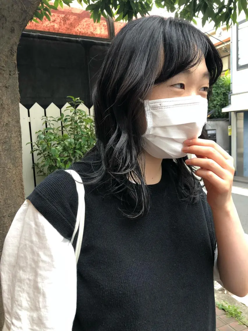 ミディアム カラー eri kinjoのヘアスタイル