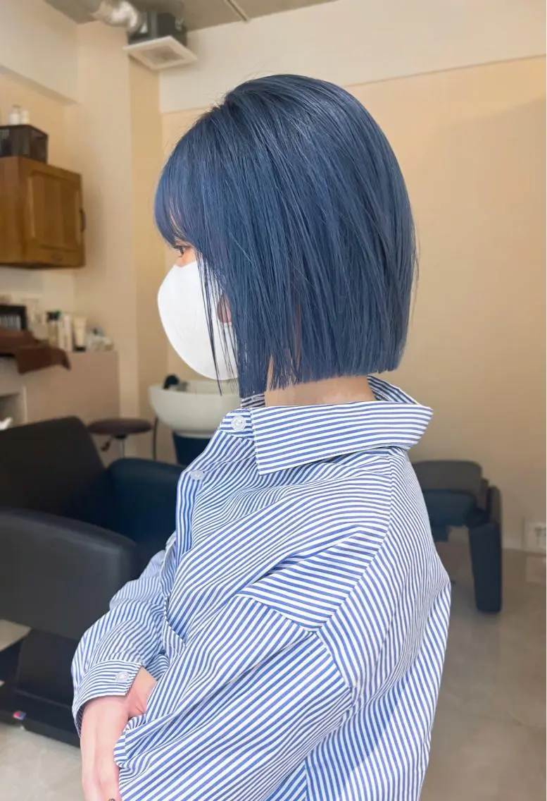 ミディアム ✨まとまるボブ/ 切りっぱなし/ユキナのヘアスタイル