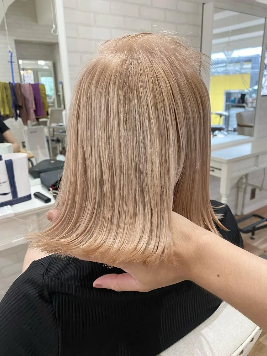 ミディアム カラー ヘアアレンジ 久米 治仁のヘアスタイル
