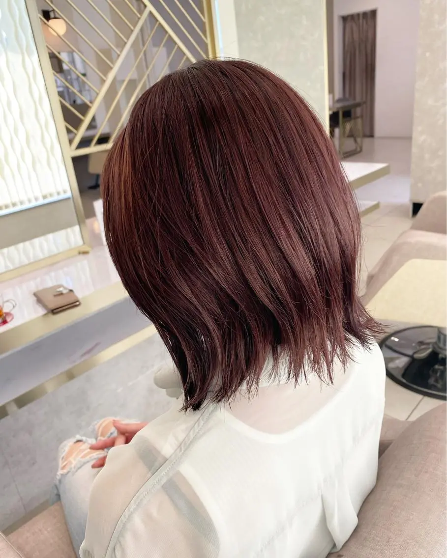 ミディアム カラー 渡辺　亮/髪質改善 レイヤーカットのヘアスタイル