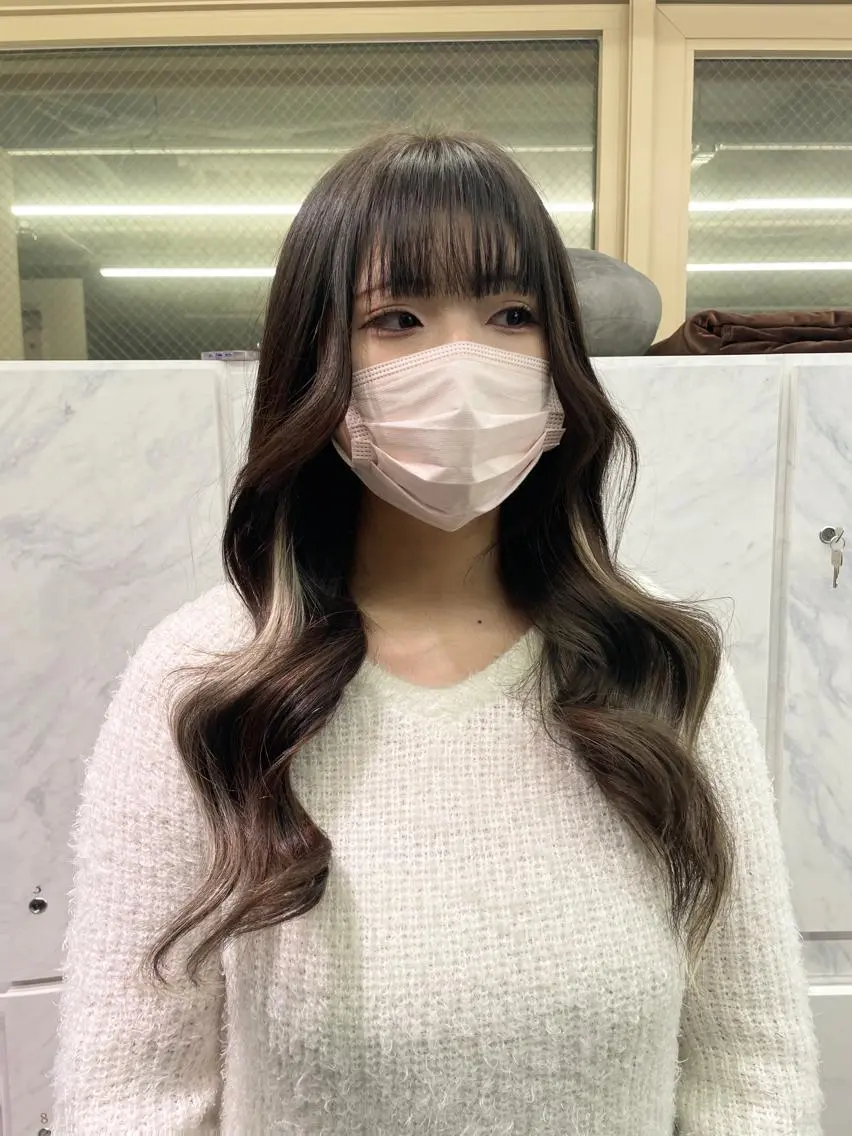 ロング カラー ヘアアレンジ ブロンド 🎀プルエクステ みまひかる🎀のヘアスタイル
