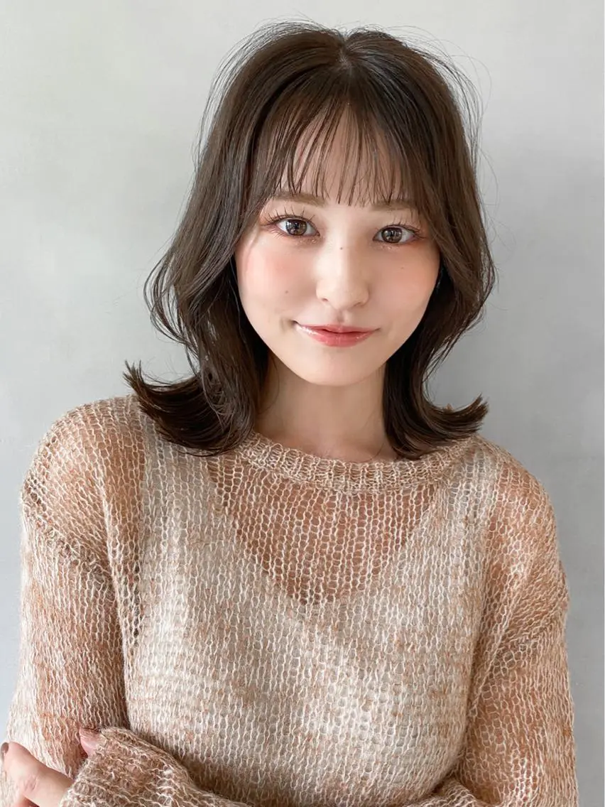 ミディアム 勝河 怜楊のヘアスタイル