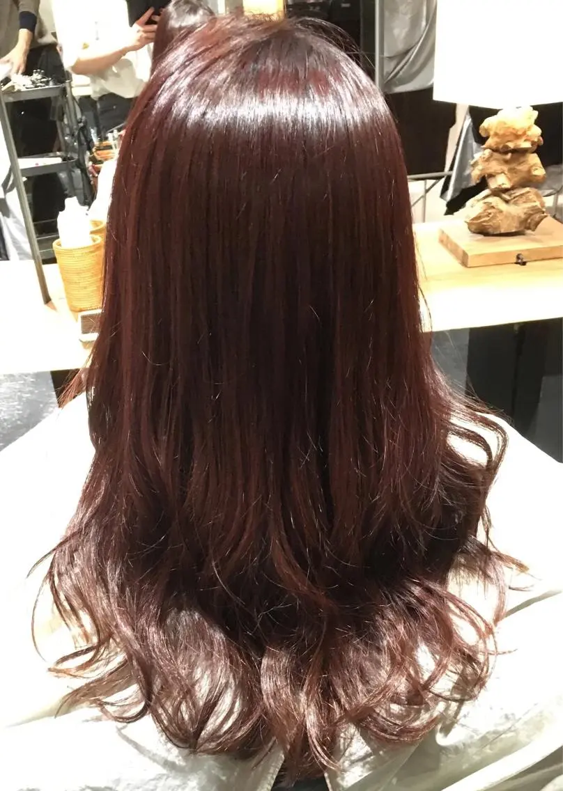 ロング カラー レッドカラー バイオレットカラー 石川 美幹のマツエク・マツパデザイン