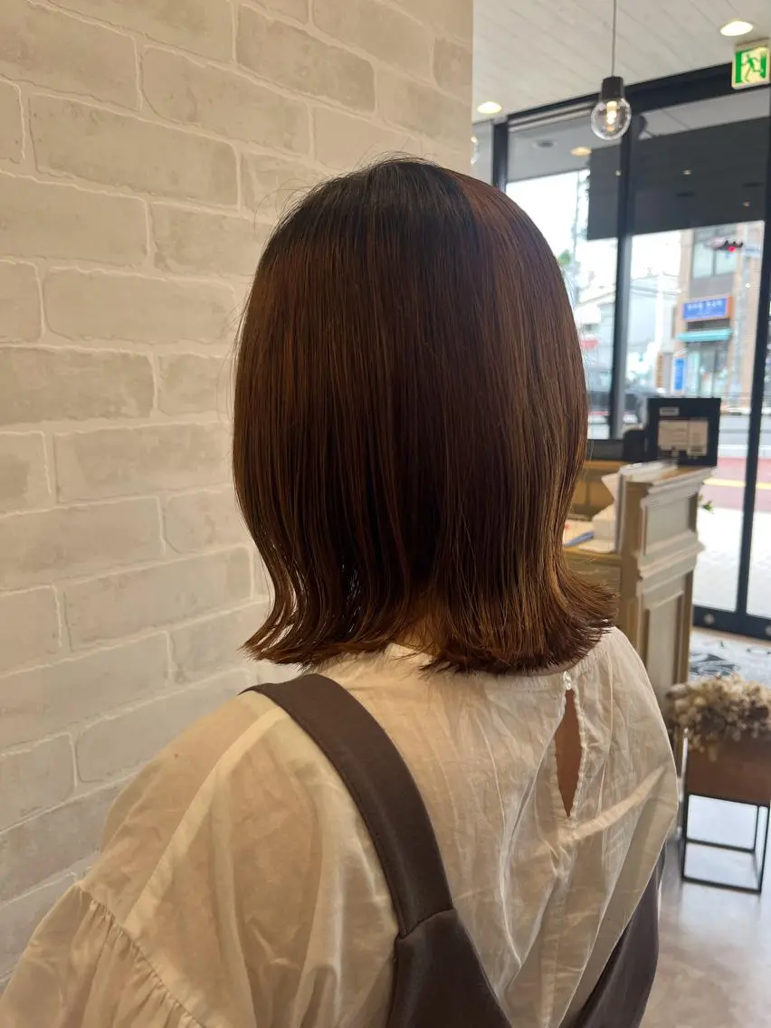 ミディアム ボブ 齋藤 智佳のヘアスタイル