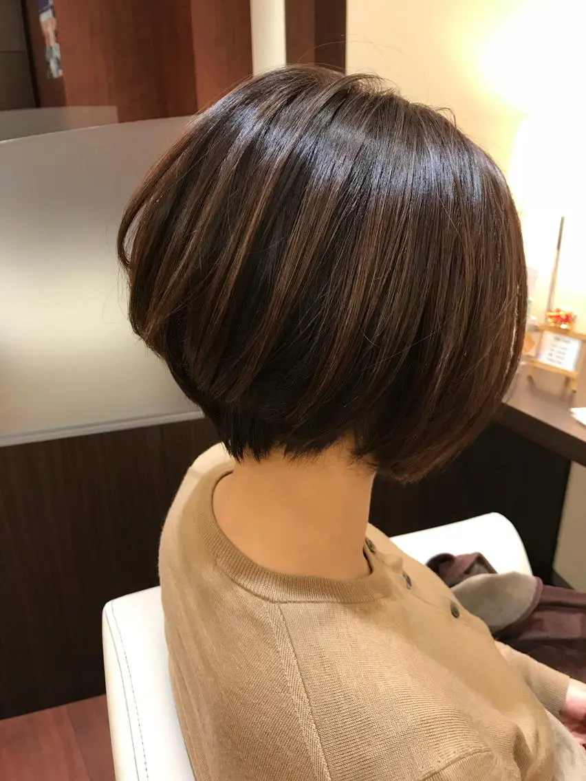ショート カラー デザインカラー ハイライトカラー ハイトーンカラー イルミナカラー ハイライト BIANCO北堀江 AKANEのヘアスタイル