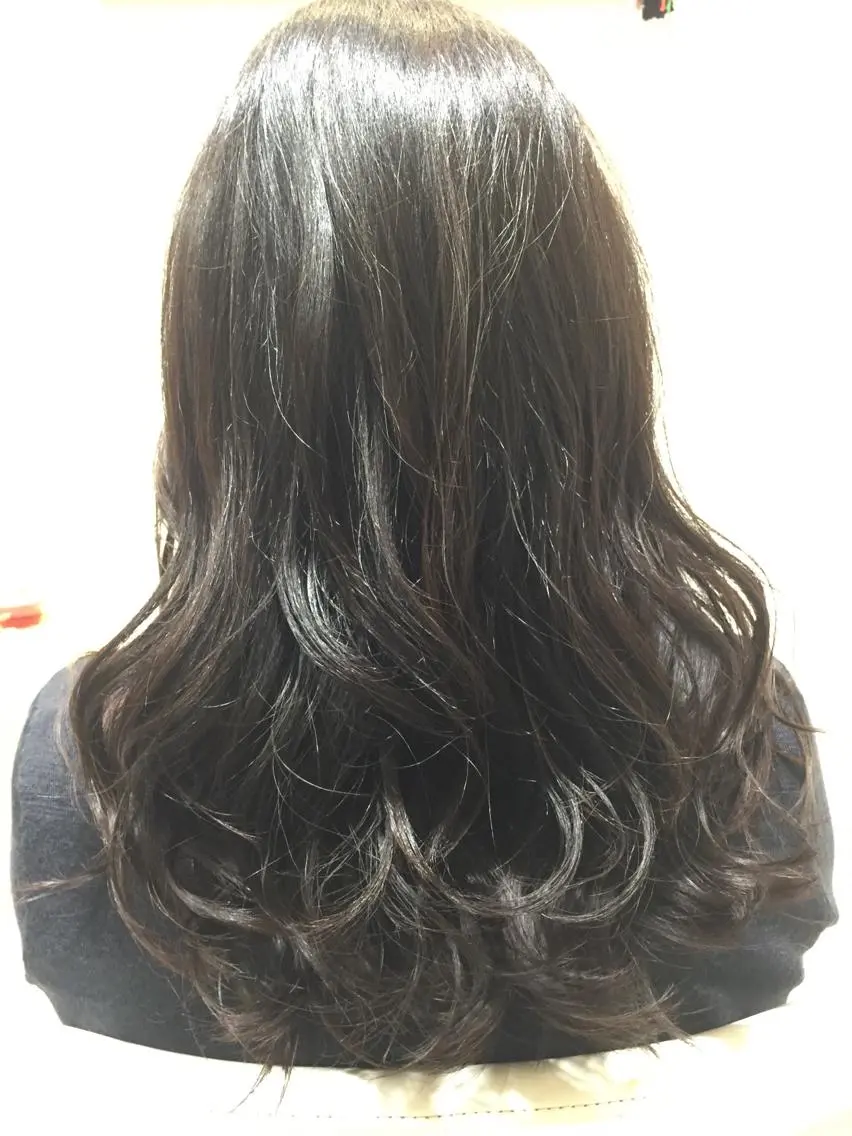ロング カラー 桐谷 一史のヘアスタイル
