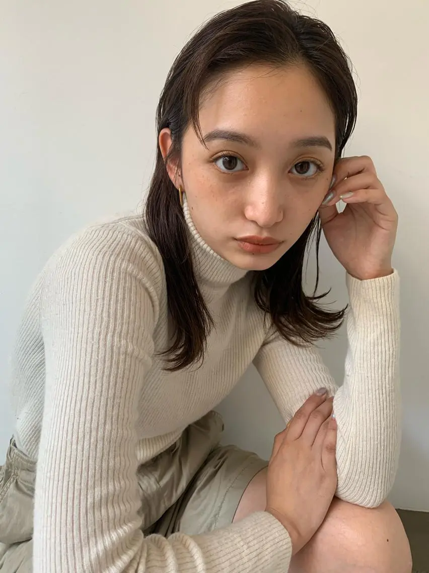 ロング ロング ボブ/顔まわりカット 💫大澤奈緒美のヘアスタイル