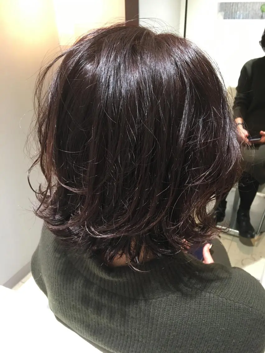 ミディアム パーマ ミディアムパーマ デジタルパーマ カット パーマ トリートメント 松田 剛のヘアスタイル