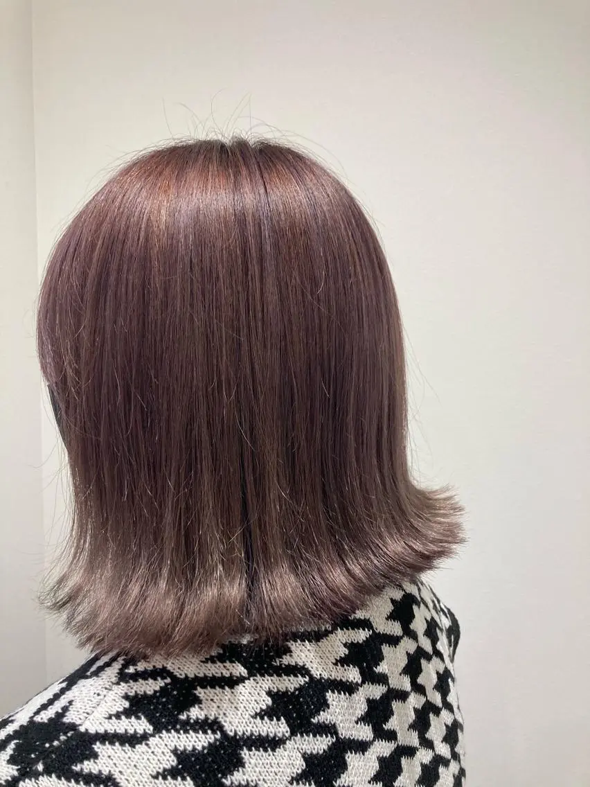 ミディアム カラー ミルクティー量産💙 💙ブリーチ特化💙のヘアスタイル